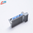5.0mmT Electrically Isolating Heat Sink Pad Blue Silicone Rubber For Notebook