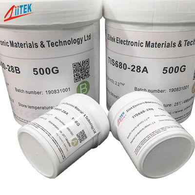 White Color Two Compound 2.8W/m-K Thermal Conductive Putting Compound For  LED and Power Drive Potting