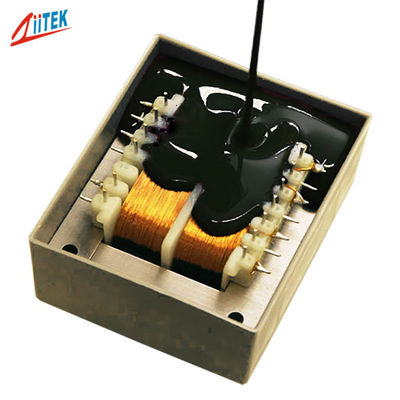 High Temperature Waterproof Dull Black Solid Thermal Epoxy Glue for Electronic Components Potting