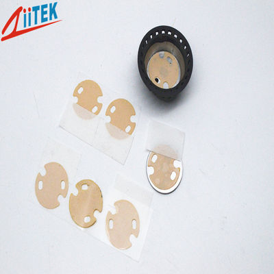Motor Controllers Light Amber Customized 1.6W Phase Change Thermal Pad 0.102mm Thickness