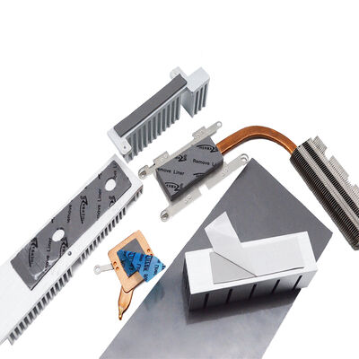 Self-Adhesive Gray Thermal Silicone Conductive Pad 7.5W For AI Processors AI Servers Heat Dissipation