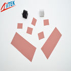Pink Thermally Conductive Electrical Insulator High Pressure Interface Customized Shape