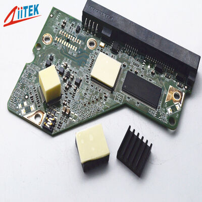 CPU Thermal Pad Silicone Based Thermal Interface Material With Flame Retardant And 2.9 Grams Per Cubic Centimeter Density