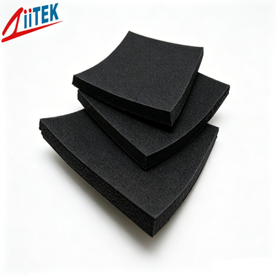 Cushioning Sound Insulation Black Silicone Foaming Material For Airplanes High-Speed Trains And Automobiles
