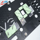Green Color Electronic Thermal Gap Filler , Gpu Ic Chip Thermal Conductive Pad 45 Shore 00 For GPU
