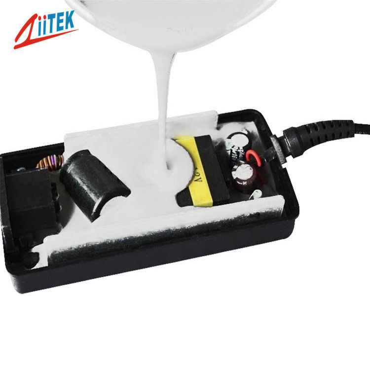 White Color Two Compound 2.8W/m-K Thermal Conductive Putting Compound For  LED and Power Drive Potting