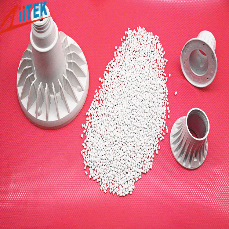 White Heat Conductive Plastic 1.8W Lighter Than Normal Aluminum Housing For LED Light Housing