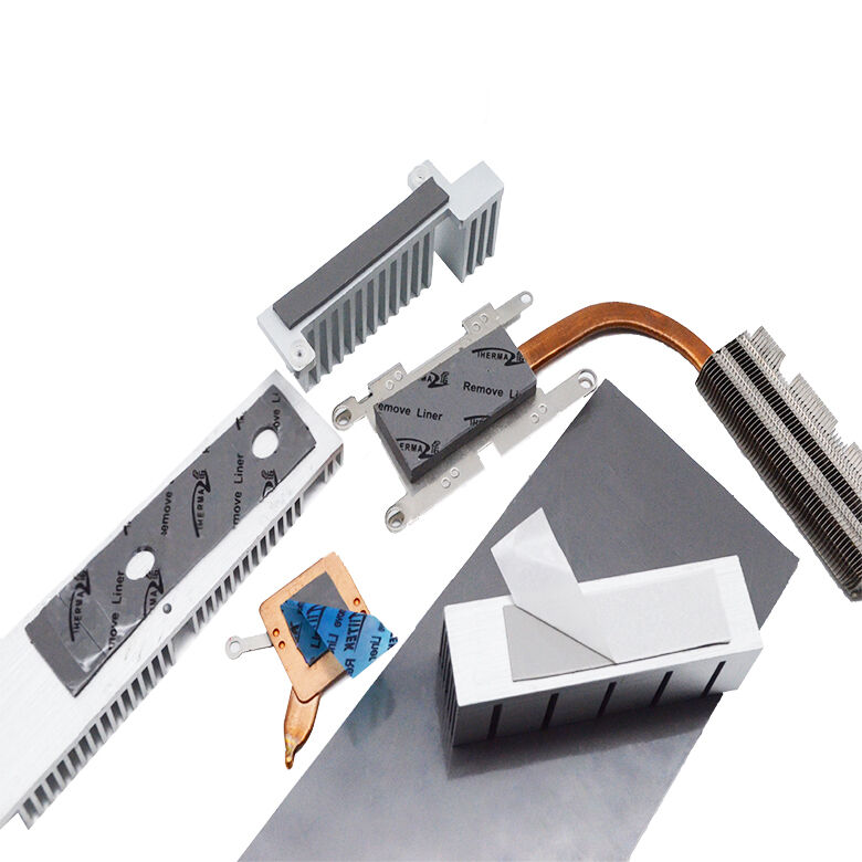 Self-Adhesive Gray Thermal Silicone Conductive Pad 7.5W For AI Processors AI Servers Heat Dissipation