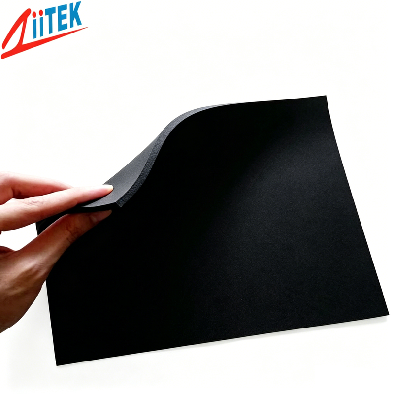Cushioning Sound Insulation Black Silicone Foaming Material For Airplanes High-Speed Trains And Automobiles