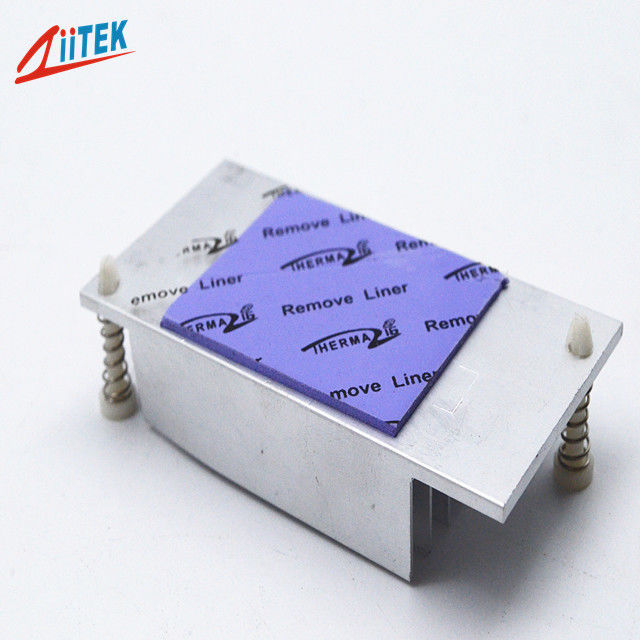 Self Adhesive Thermally Conductive Interface Pads , 10kv Heat Conductive Rubber Pad