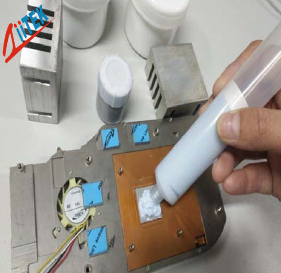 Silicone Thermally Conductive Putty Continuous Use Temp Gray Soft DSP Chip