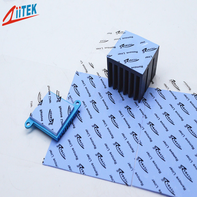 Thermal conductive silicone pad product sample — purple TIF 100N-15-16E series gap filler pad